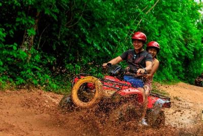 Atv adventure con tirolesas, y una experiencia cenote nadando des