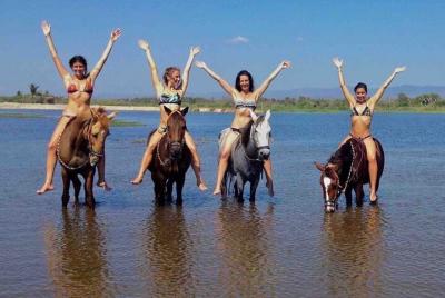 Excursión a caballo por la playa (3 horas) en Mazunte, La Ventani