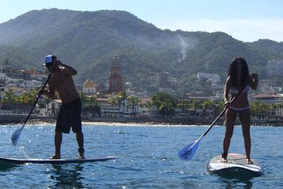 Clase de surf de remo de Puerto Vallarta