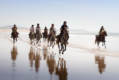 Paseo a caballo en la playa de Essaouira