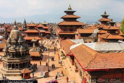 Plaza Patan Darbar, Plaza Bhaktapur Darbar y Templo Changu Naraya