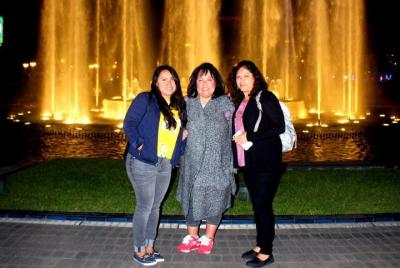 Espectáculo mágico del agua