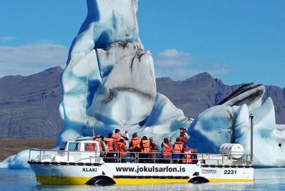 Costa sur y laguna glaciar: Jökulsárlón con paseo en barco desde 