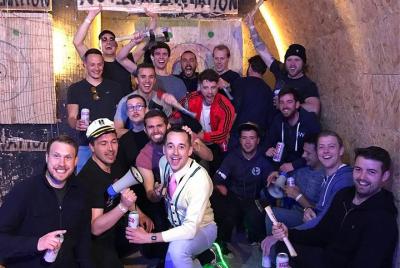 Sesión de lanzamiento de hacha