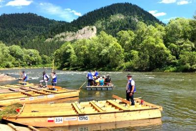 Rafting en el río Dunajec Transporte privado