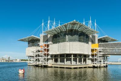 Oceanario de Lisboa y Belém y el autobús moderno de Lisboa en aut
