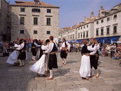Croacia Korcula  Plaza de la Catedral Plaza de la Catedral Croacia - Korcula  - Croacia