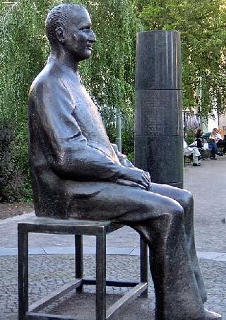 Germany Berlin Bertold Brecht Statue Bertold Brecht Statue Berlin - Berlin - Germany