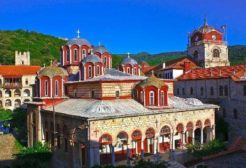 Grecia Kariai  Monasterio de Esfigmenou Monasterio de Esfigmenou Mount Athos - Kariai  - Grecia