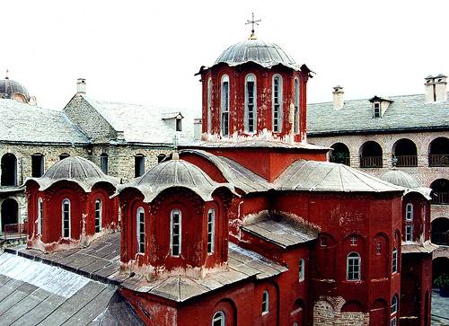 Grecia Kariai  Monasterio de Koutloumousiou Monasterio de Koutloumousiou Mount Athos - Kariai  - Grecia