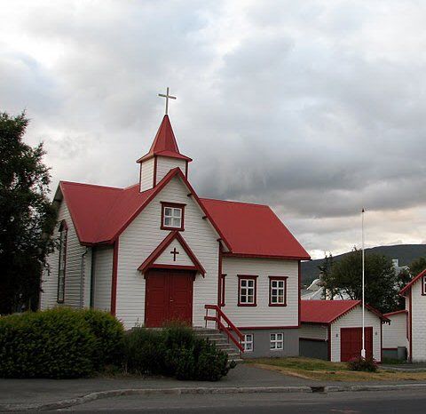 Islandia Akureyri Iglesia Católica Iglesia Católica Nordurland Eystra - Akureyri - Islandia