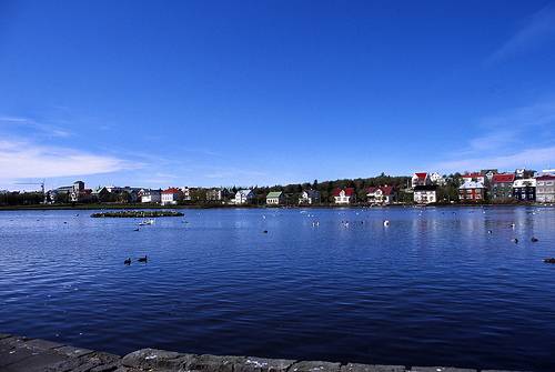 Islandia Reikiavik Lago Tjörnin Lago Tjörnin Reikiavik - Reikiavik - Islandia