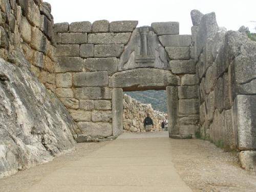 Greece Mykines Lions Gate Lions Gate Greece - Mykines - Greece