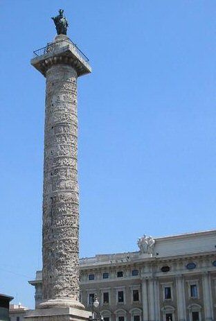 Italy Rome Marco Aurelio Column Marco Aurelio Column Lazio - Rome - Italy