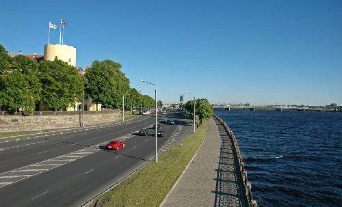 Latvia Riga  Daugava River Daugava River Latvia - Riga  - Latvia