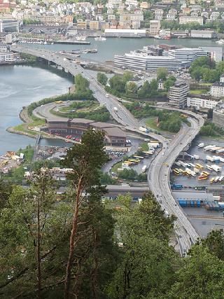 Noruega Bergen  Funicular Funicular Hordaland - Bergen  - Noruega