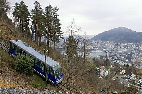 Noruega Bergen  Funicular Funicular Hordaland - Bergen  - Noruega
