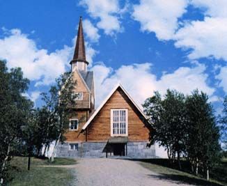 Suecia Kiruna  Iglesia Kaersuando Iglesia Kaersuando Norrbotten - Kiruna  - Suecia