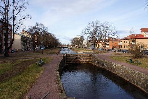 Suecia Karlstad  El Canal de la Barcaza El Canal de la Barcaza Karlstad - Karlstad  - Suecia