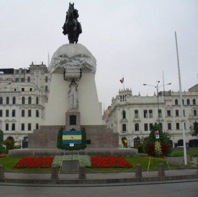 Peru Lima San Martin Square San Martin Square Peru - Lima - Peru