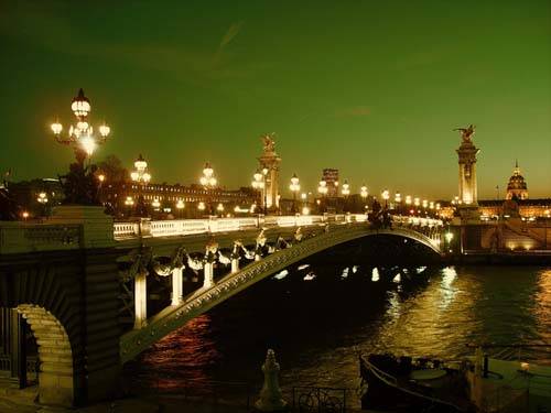 فرنسا باريس جسر الإسكندر الثالث جسر الإسكندر الثالث باريس - باريس - فرنسا