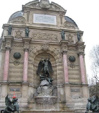 France Paris Saint-Michel Fountain Saint-Michel Fountain Ile de France - Paris - France