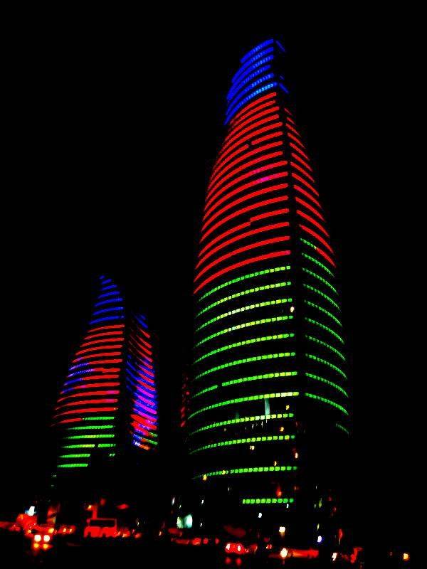 Azerbaiyán Baku  Torres Flame Torres Flame Baki - Baku  - Azerbaiyán