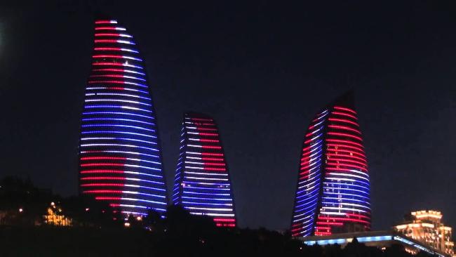 Azerbaiyán Baku  Torres Flame Torres Flame Baki - Baku  - Azerbaiyán