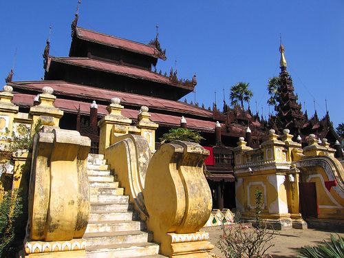 Birmania Mandalay Monasterio Shwe In Bin Kyaung Monasterio Shwe In Bin Kyaung Mandalay - Mandalay - Birmania