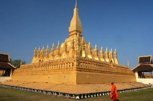 Laos Vientiane  Gran Stupa Sagrada Gran Stupa Sagrada Laos - Vientiane  - Laos