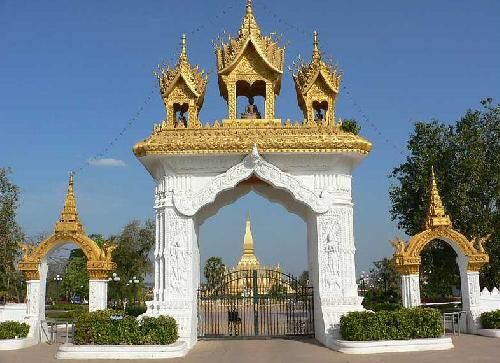 Laos Vientiane  Gran Stupa Sagrada Gran Stupa Sagrada Vientiane - Vientiane  - Laos