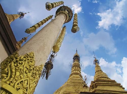 Birmania Rangún Pagoda de Sule Pagoda de Sule Rangún - Rangún - Birmania