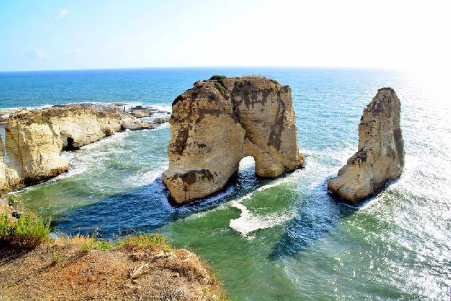 El Líbano Beirut Rocas de El Rewsha Rocas de El Rewsha Beirut - Beirut - El Líbano