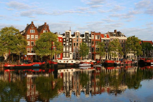 Netherlands Amsterdam The Rhine River The Rhine River Netherlands - Amsterdam - Netherlands