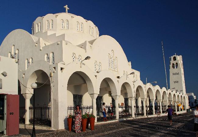 Greece Santorini Metropolitan Orthodox Church of Santori Metropolitan Orthodox Church of Santori Cyclades - Santorini - Greece