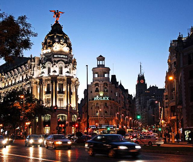 España Madrid Calle Gran Via Calle Gran Via Madrid - Madrid - España