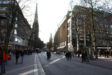 La calle Mönckebergstraße
