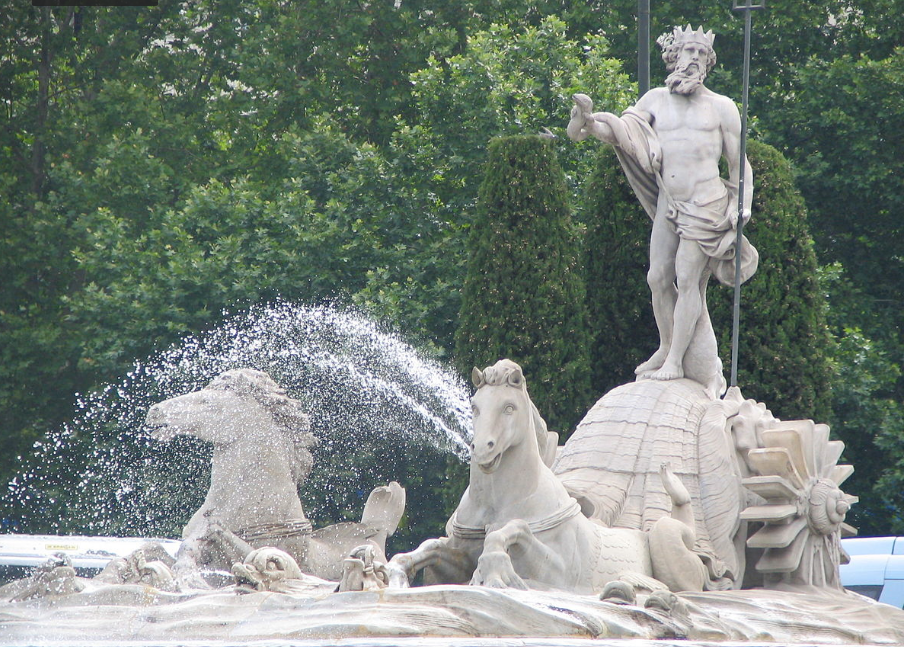 Spain Madrid Neptuno Fountain Neptuno Fountain Madrid - Madrid - Spain