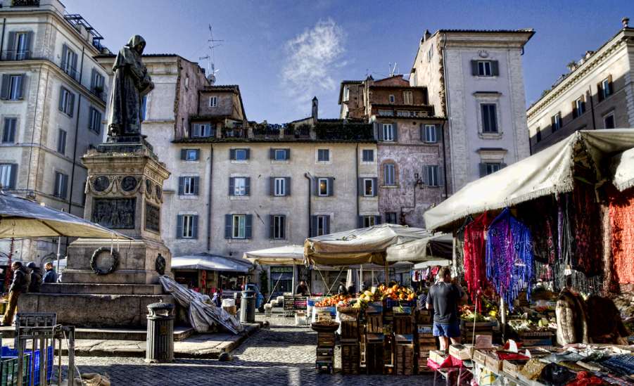 Italia Roma Piazza Campo dei Fiori Piazza Campo dei Fiori Roma - Roma - Italia