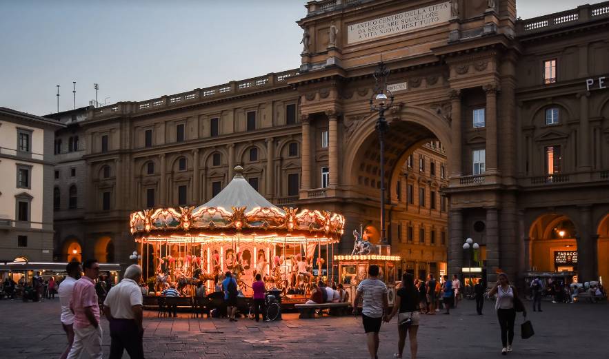 Italy Florence Plaza de la Republica Plaza de la Republica Florence - Florence - Italy