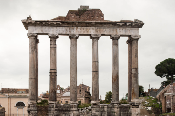 Italia Roma Templo de Saturno Templo de Saturno Italia - Roma - Italia
