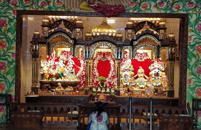 India Calcuta Templo Radha Govinda of Iskon Templo Radha Govinda of Iskon Bangla - Calcuta - India