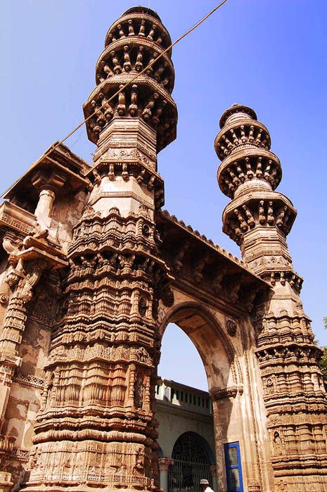 India Ahmadabad  Mezquita Sidi Bashir Mezquita Sidi Bashir Gujarat - Ahmadabad  - India