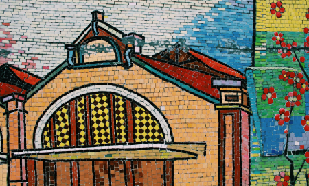 Mural Mosaico Cerámico de Hanoi