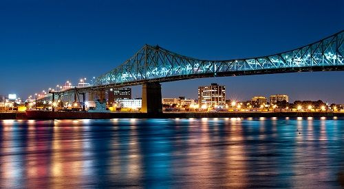 Canadá Montreal Puente Jacques-Cartier Puente Jacques-Cartier Quebec - Montreal - Canadá