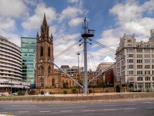 El Reino Unido Liverpool  Iglesia de Nuestra Señora y San Nicolás Iglesia de Nuestra Señora y San Nicolás Liverpool - Liverpool  - El Reino Unido