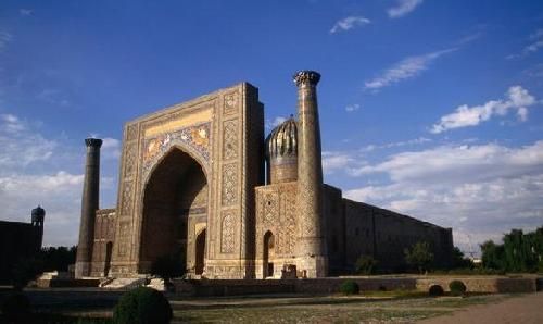 Uzbekistán Samarkand  Madrasa Shir Dor Madrasa Shir Dor Asia - Samarkand  - Uzbekistán