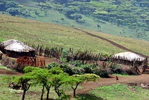 Kenia Masai Mara Poblado Masai Poblado Masai Rift Valley - Masai Mara - Kenia