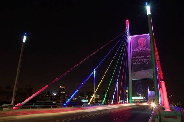 South Africa Johannesburg Nelson Mandela Bridge Nelson Mandela Bridge Gauteng - Johannesburg - South Africa