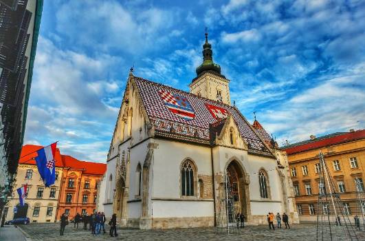 Croacia Zagreb Iglesia de San Marcos Iglesia de San Marcos Croacia - Zagreb - Croacia